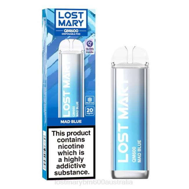 Lost Mary Wholesale L64B160 LOST MARY QM600 Disposable Vape Mad Blue