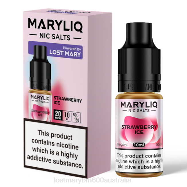 Lost Mary Flavours L64B225 LOST MARY MARYLIQ Nic Salts - 10ml Strawberry