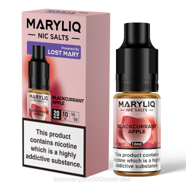 Lost Mary Vape Australia L64B221 LOST MARY MARYLIQ Nic Salts - 10ml Blackcurrant