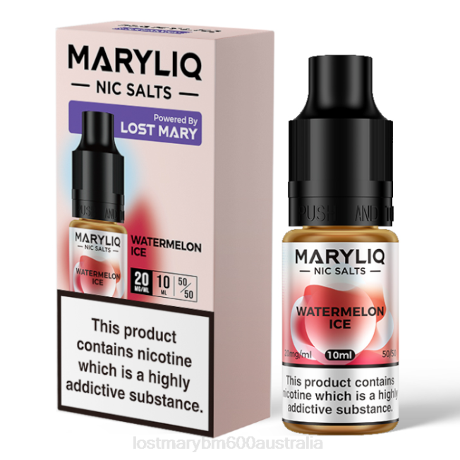 Lost Mary Wholesale L64B220 LOST MARY MARYLIQ Nic Salts - 10ml Watermelon