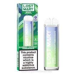 Lost Mary Flavours New L64B159 LOST MARY QM600 Disposable Vape Blueberry Raspberry Pomegranate