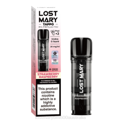 Lost Mary Flavours Ranked L64B178 LOST MARY Tappo Prefilled Pods - 20mg - 2PK Strawberry Raspberry