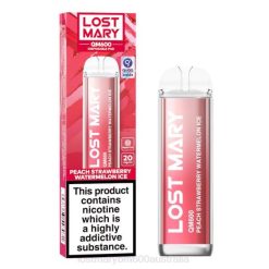 Lost Mary Vape Flavors L64B166 LOST MARY QM600 Disposable Vape Peach Strawberry Watermelon