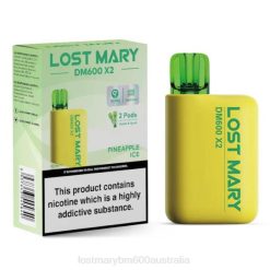 Lost Mary Vape Near Me L64B204 LOST MARY DM600 X2 Disposable Vape Pineapple Ice
