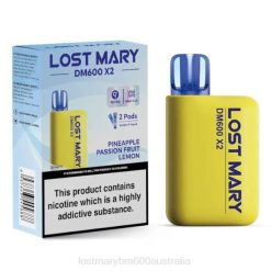 Lost Mary Vape Price L64B197 LOST MARY DM600 X2 Disposable Vape Pineapple Passion Fruit Lemon