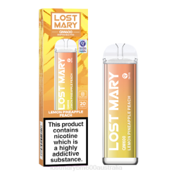 Lost Mary Vape Sydney L64B163 LOST MARY QM600 Disposable Vape Lemon Pineapple Peach