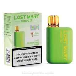 Lost Mary Vape Sydney L64B193 LOST MARY DM600 X2 Disposable Vape Kiwi Passion Fruit Guava