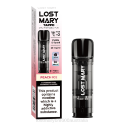Lost Mary Wholesale L64B180 LOST MARY Tappo Prefilled Pods - 20mg - 2PK Peach Ice